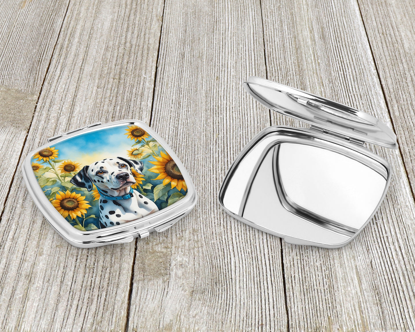 Dalmatian in Sunflowers Compact Mirror