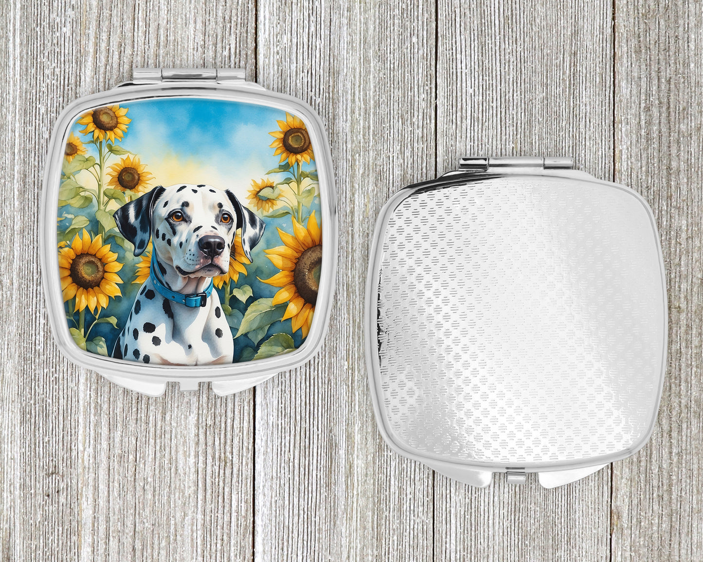 Dalmatian in Sunflowers Compact Mirror