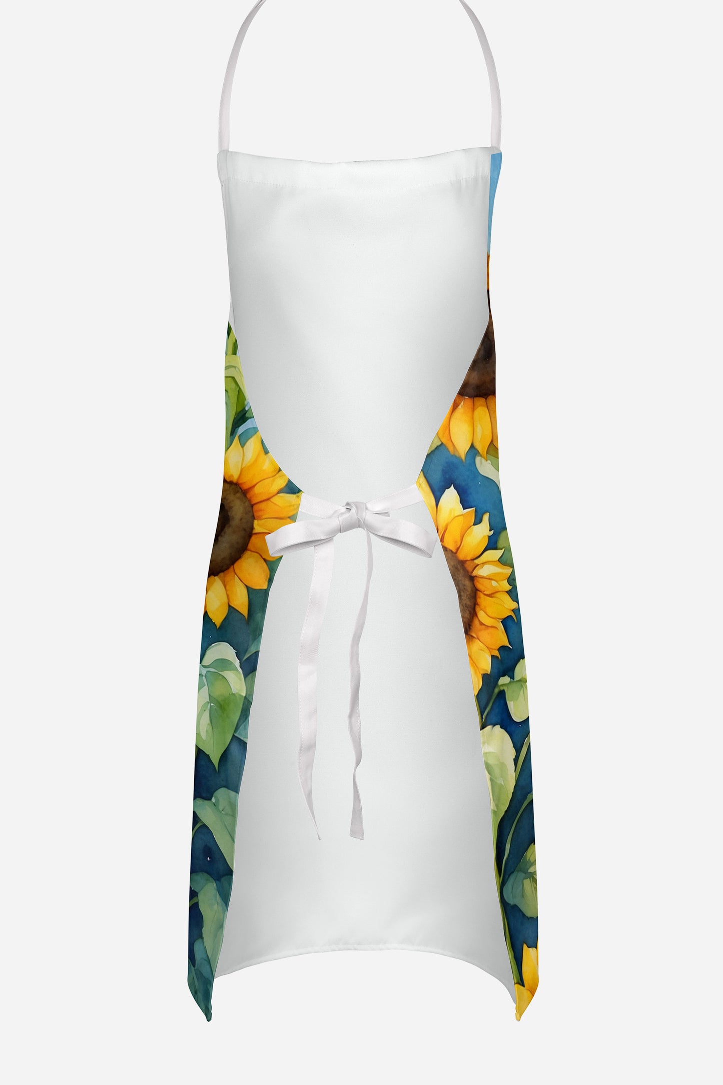 Saint Bernard in Sunflowers Apron