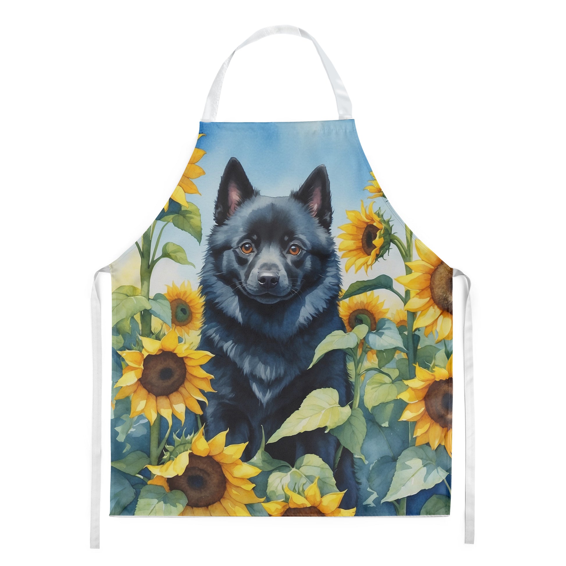 Buy this Schipperke in Sunflowers Apron