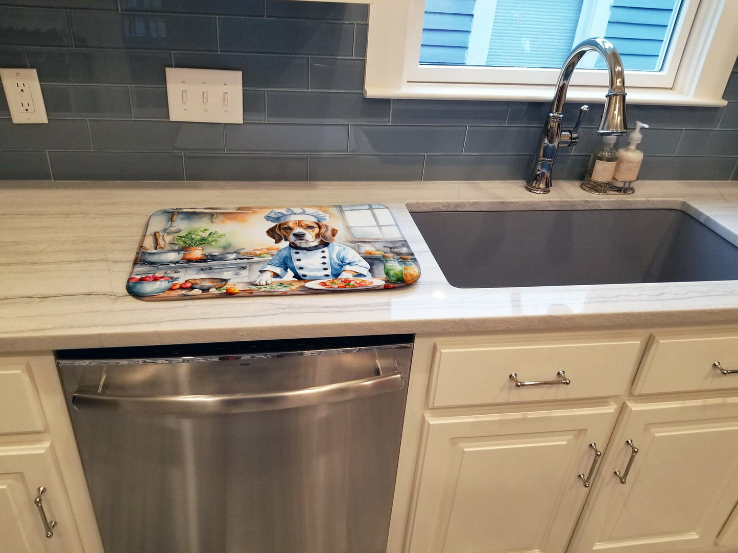 Beagle The Chef Dish Drying Mat