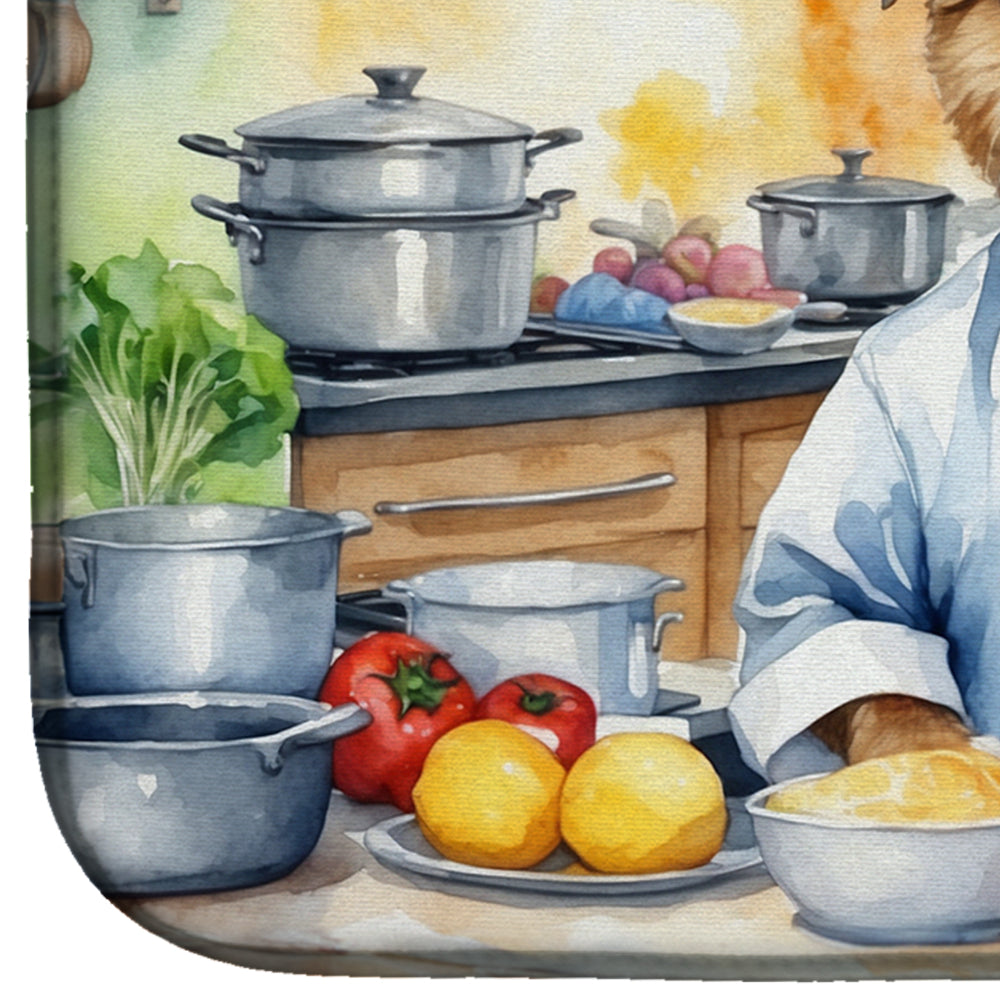 Border Terrier The Chef Dish Drying Mat