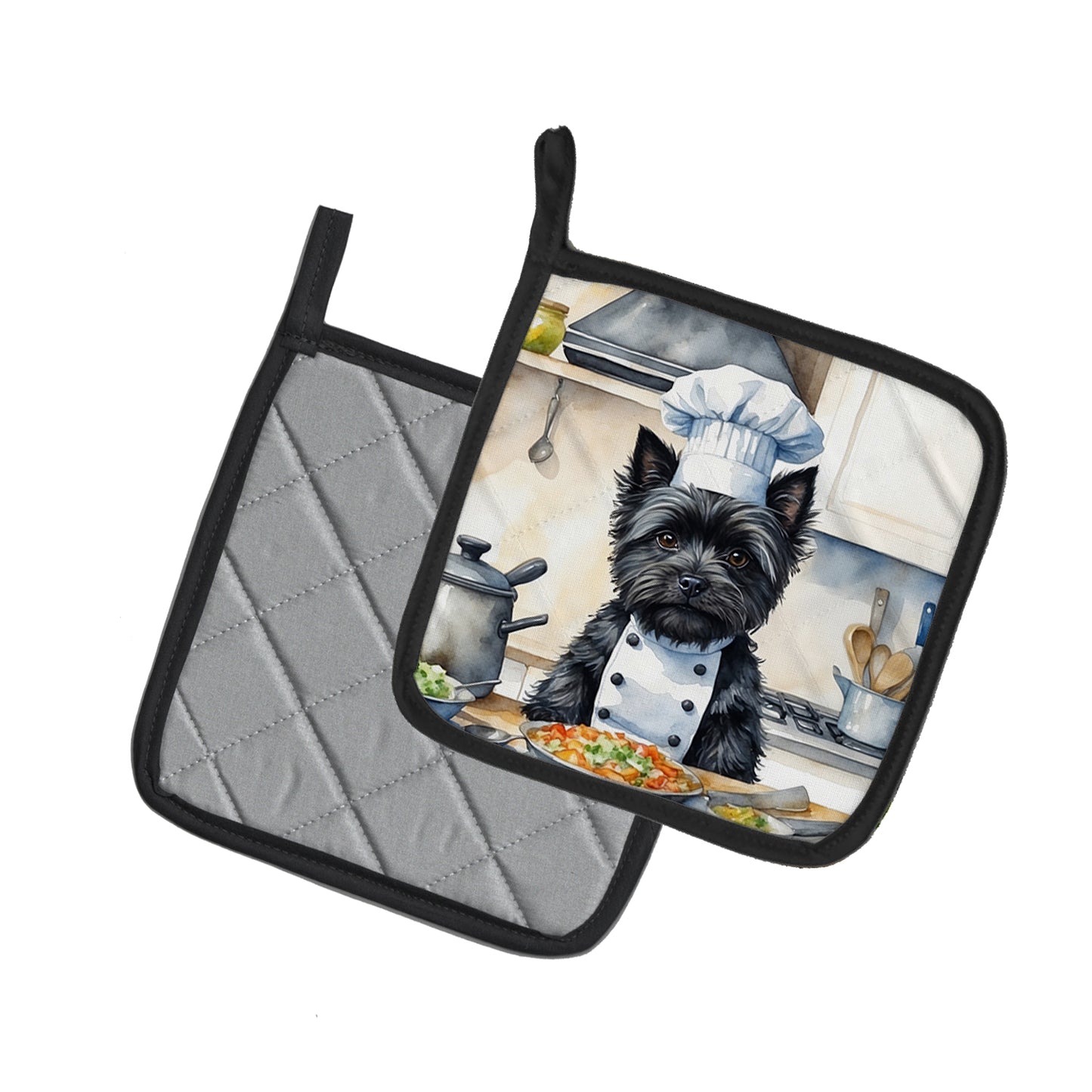 Cairn Terrier The Chef Pair of Pot Holders