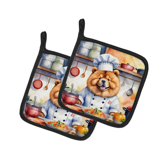 Buy this Chow Chow The Chef Pair of Pot Holders