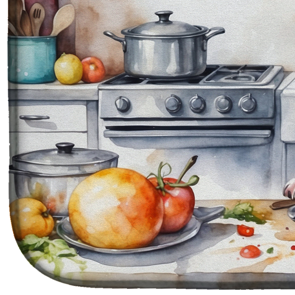 English Bulldog The Chef Dish Drying Mat