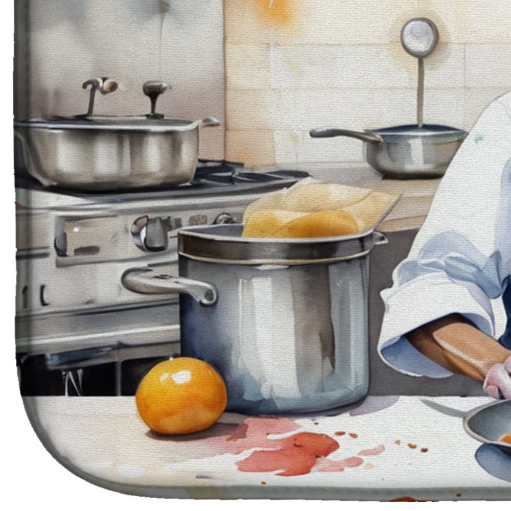 Italian Greyhound The Chef Dish Drying Mat