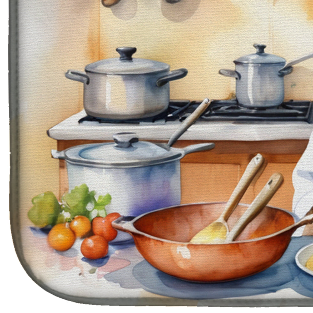 Labradoodle The Chef Dish Drying Mat