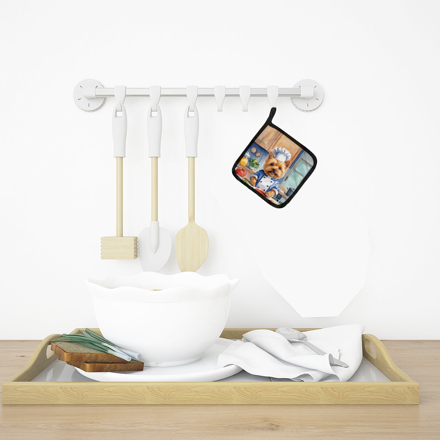 Norwich Terrier The Chef Pair of Pot Holders