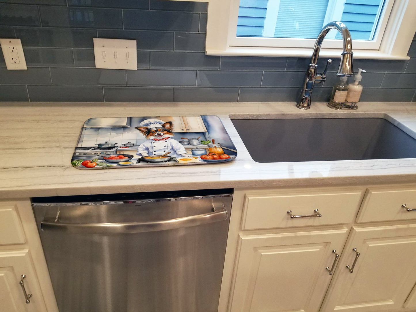 Papillon The Chef Dish Drying Mat