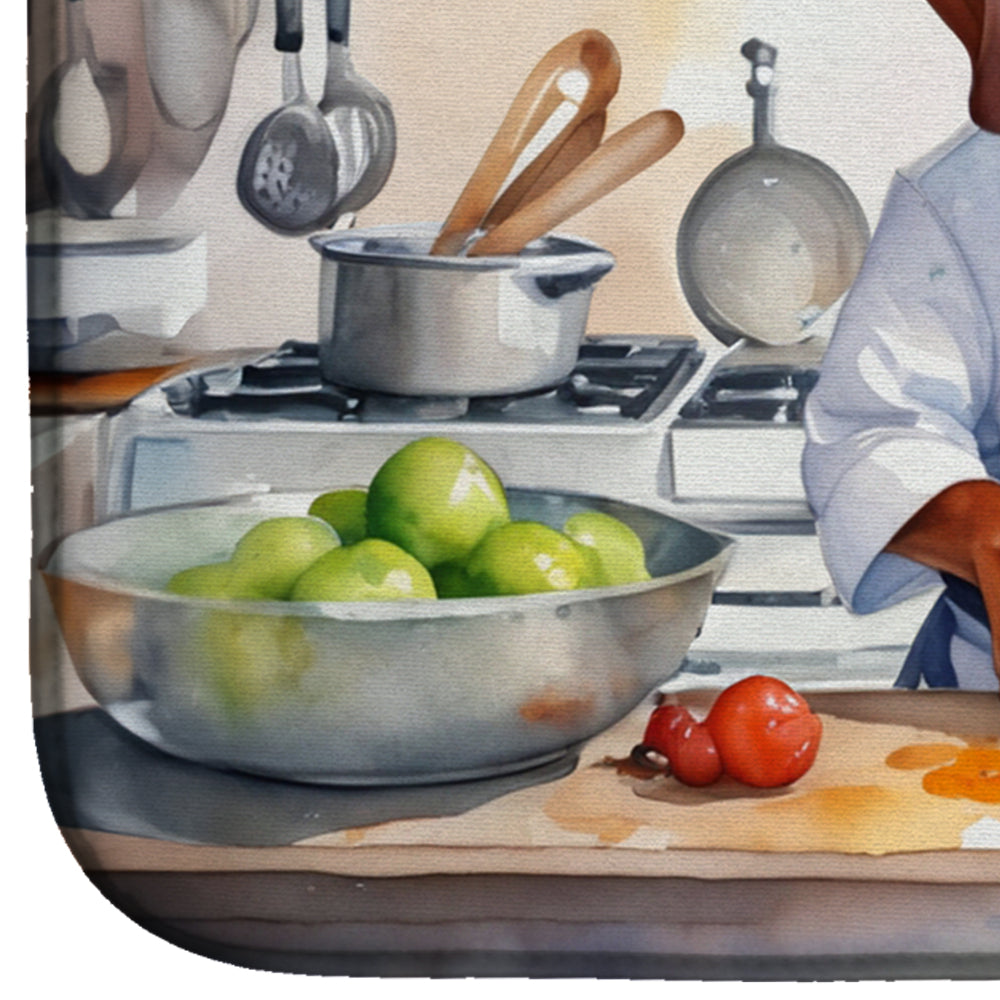Redbone Coonhound The Chef Dish Drying Mat