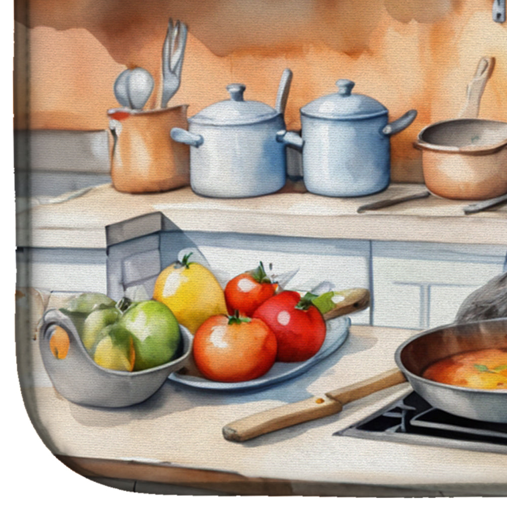 Scottish Deerhound The Chef Dish Drying Mat