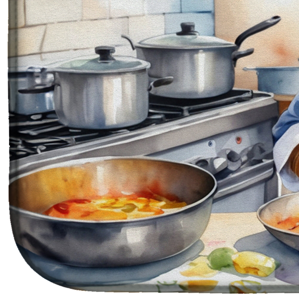 Silky Terrier The Chef Dish Drying Mat