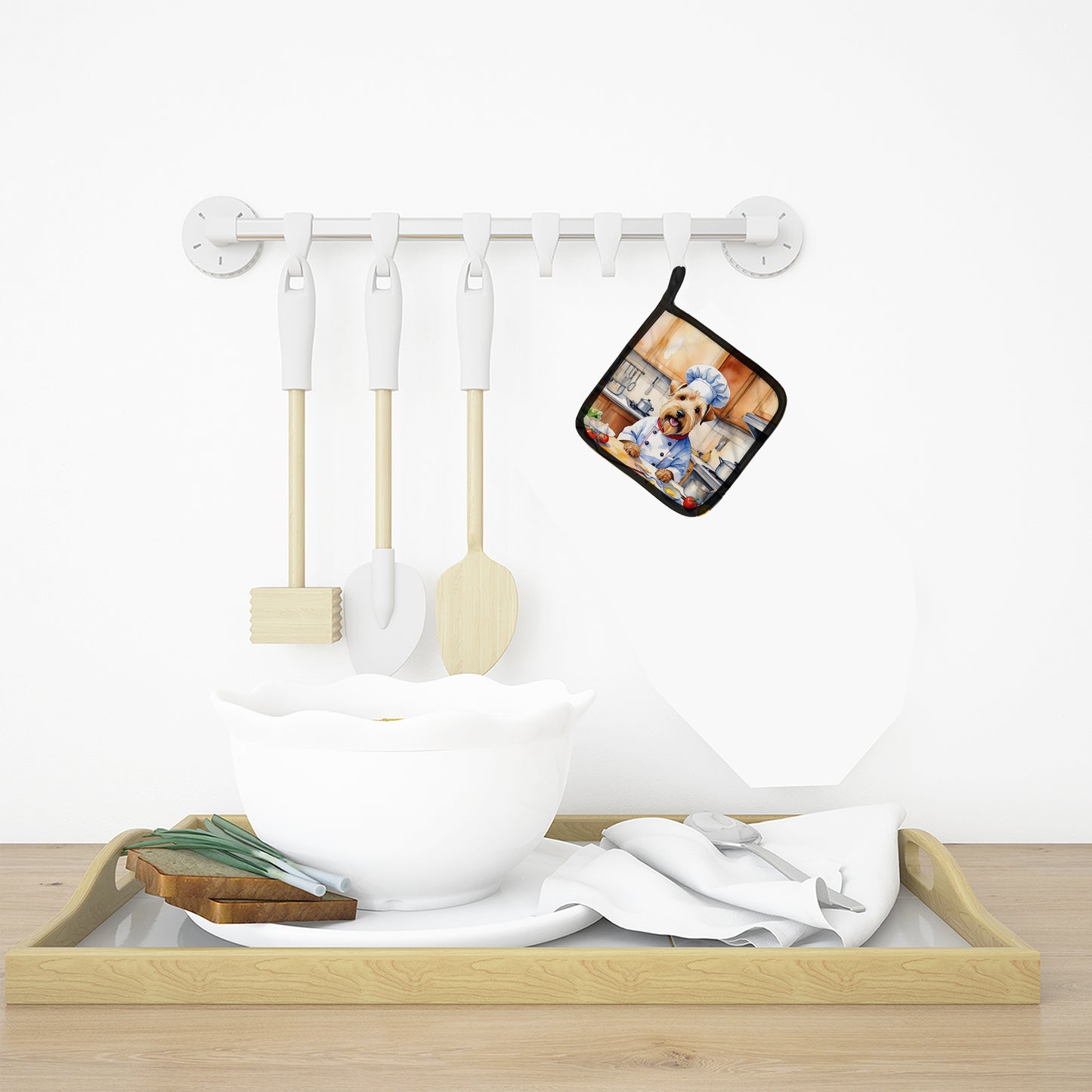 Wheaten Terrier The Chef Pair of Pot Holders