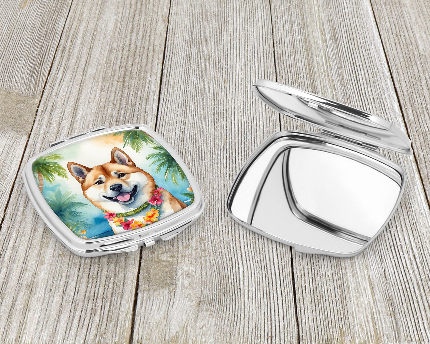 Akita Luau Compact Mirror