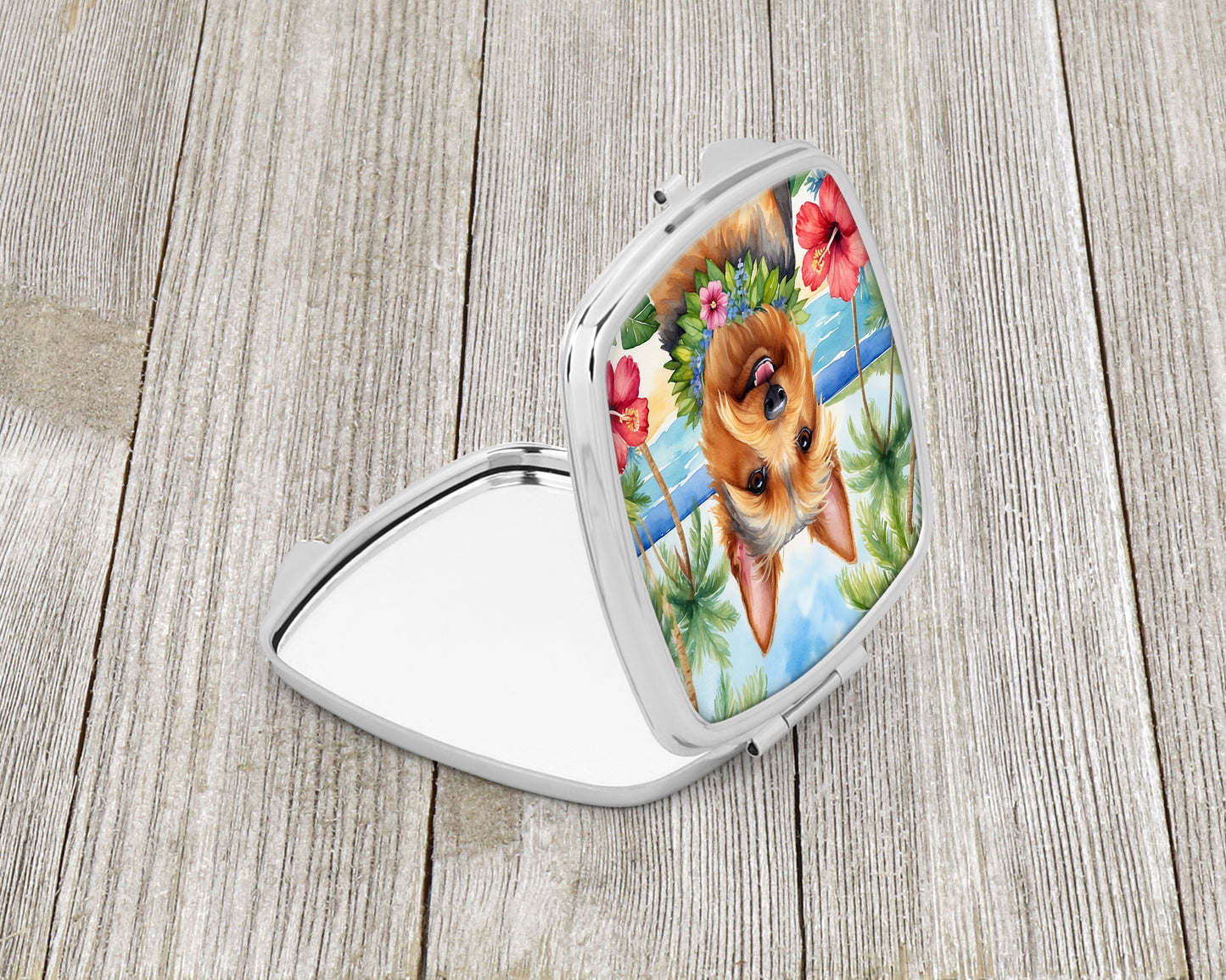 Australian Terrier Luau Compact Mirror