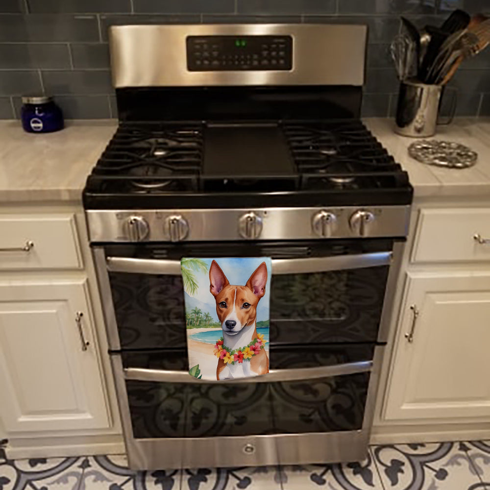 Basenji Luau Kitchen Towel