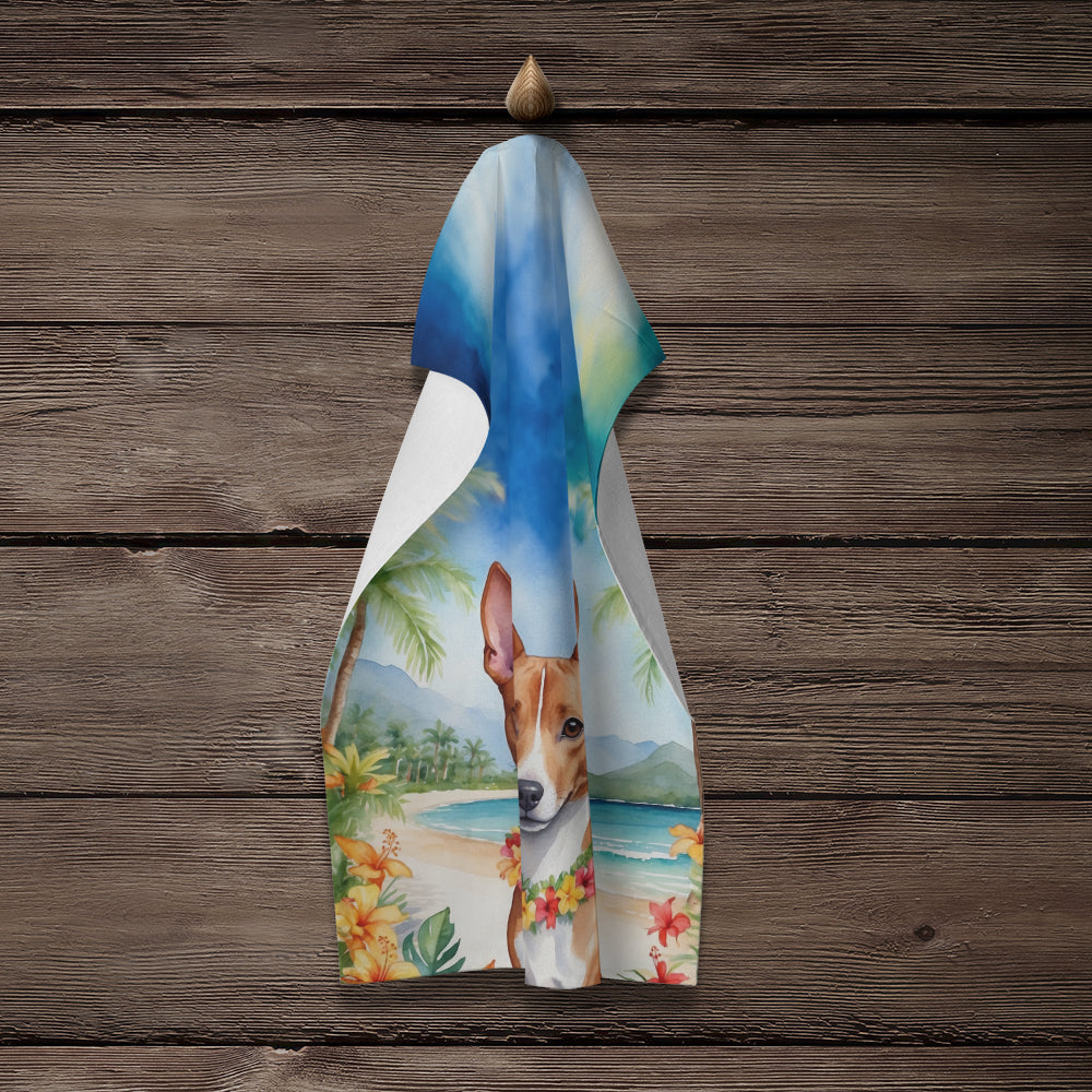 Basenji Luau Kitchen Towel