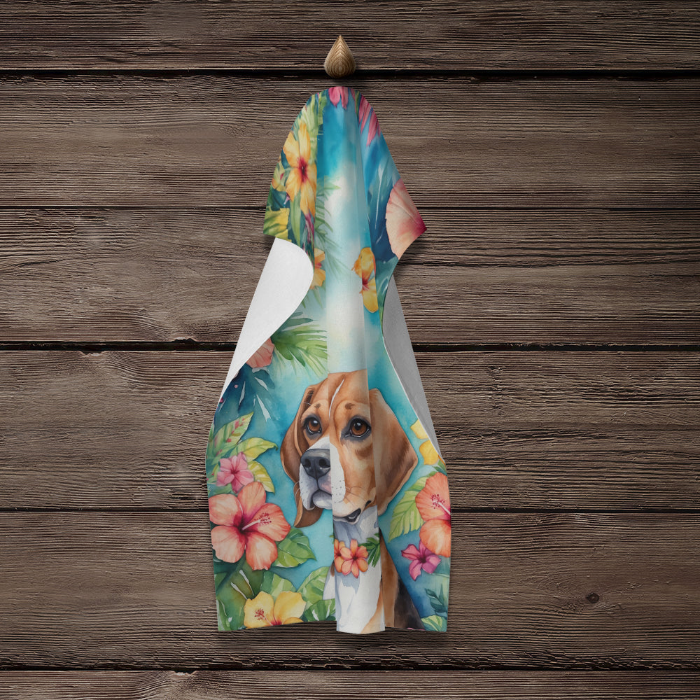 Beagle Luau Kitchen Towel