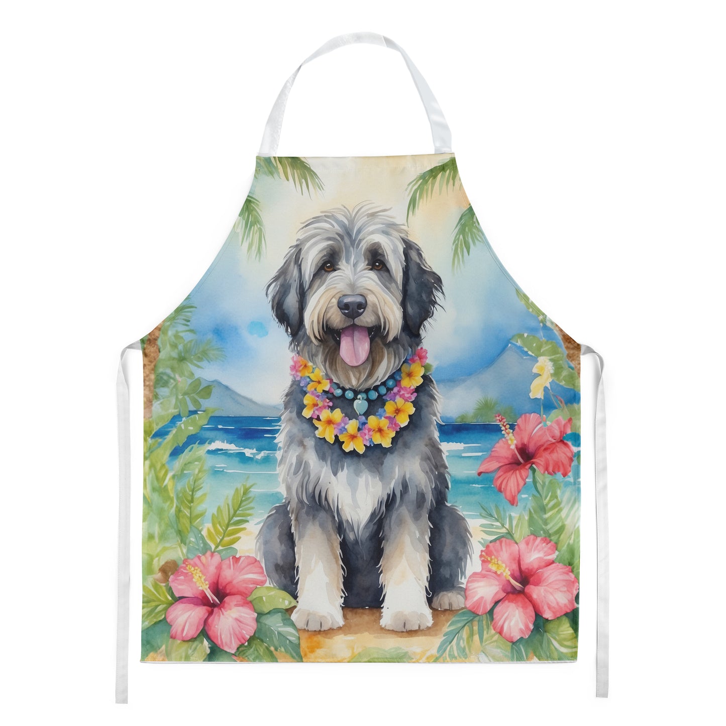 Buy this Bergamasco Sheepdog Luau Apron