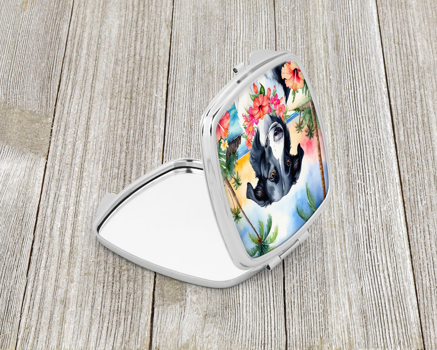 Borzoi Luau Compact Mirror