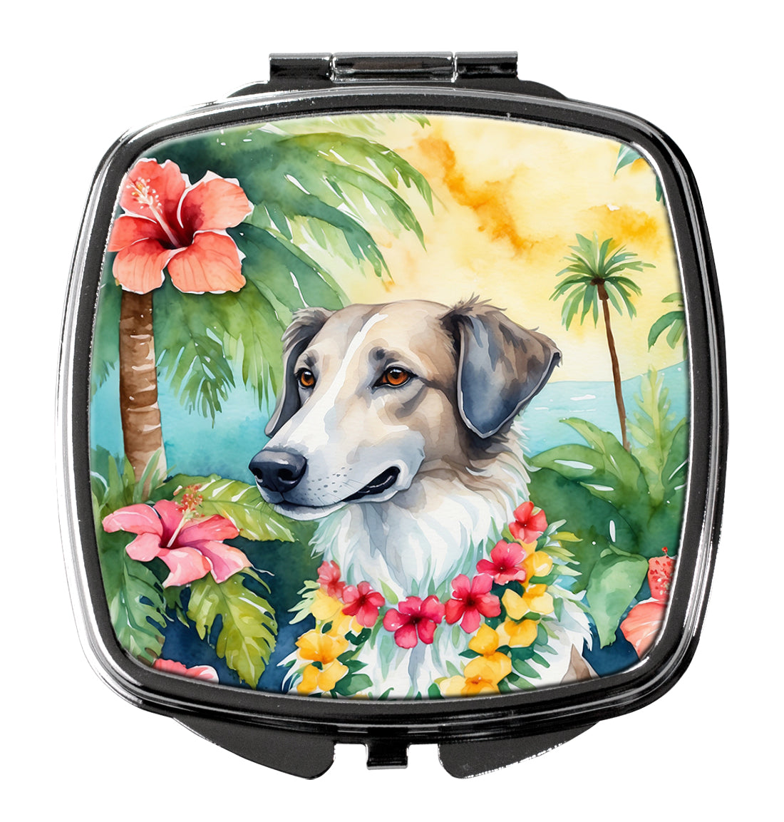 Buy this Borzoi Luau Compact Mirror