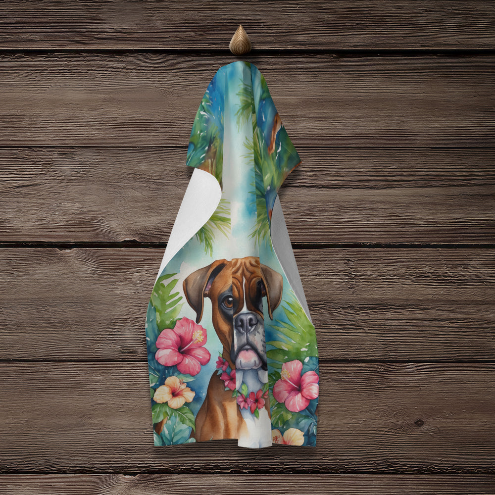 Boxer Luau Kitchen Towel