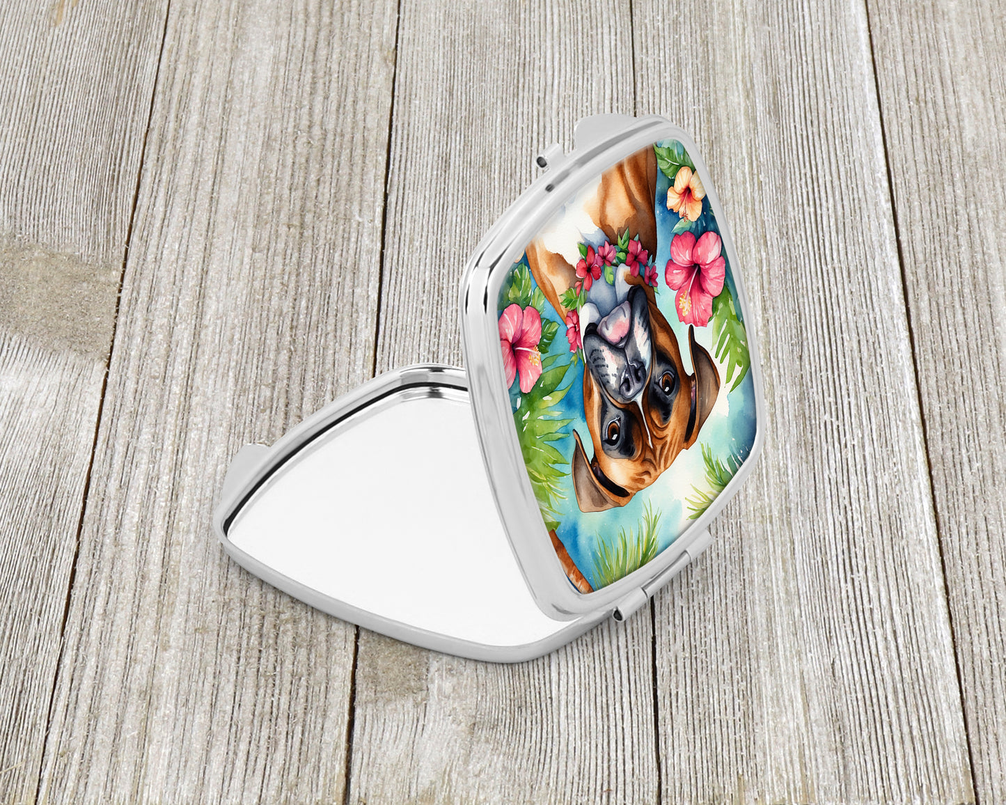 Boxer Luau Compact Mirror
