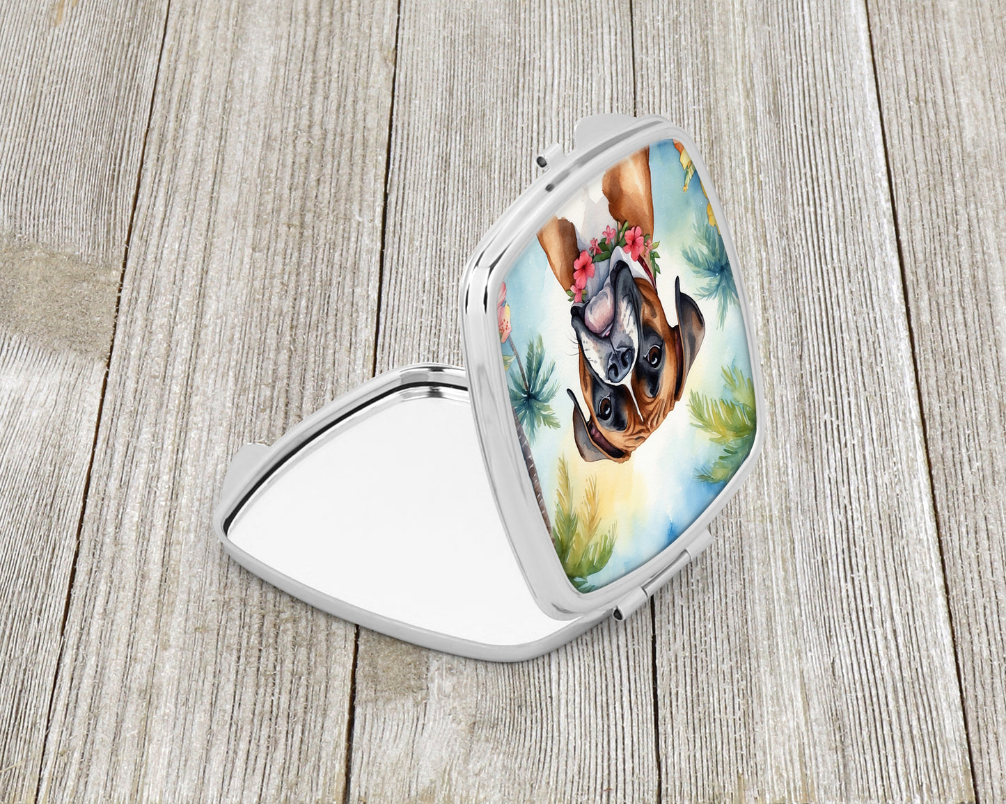 Boxer Luau Compact Mirror