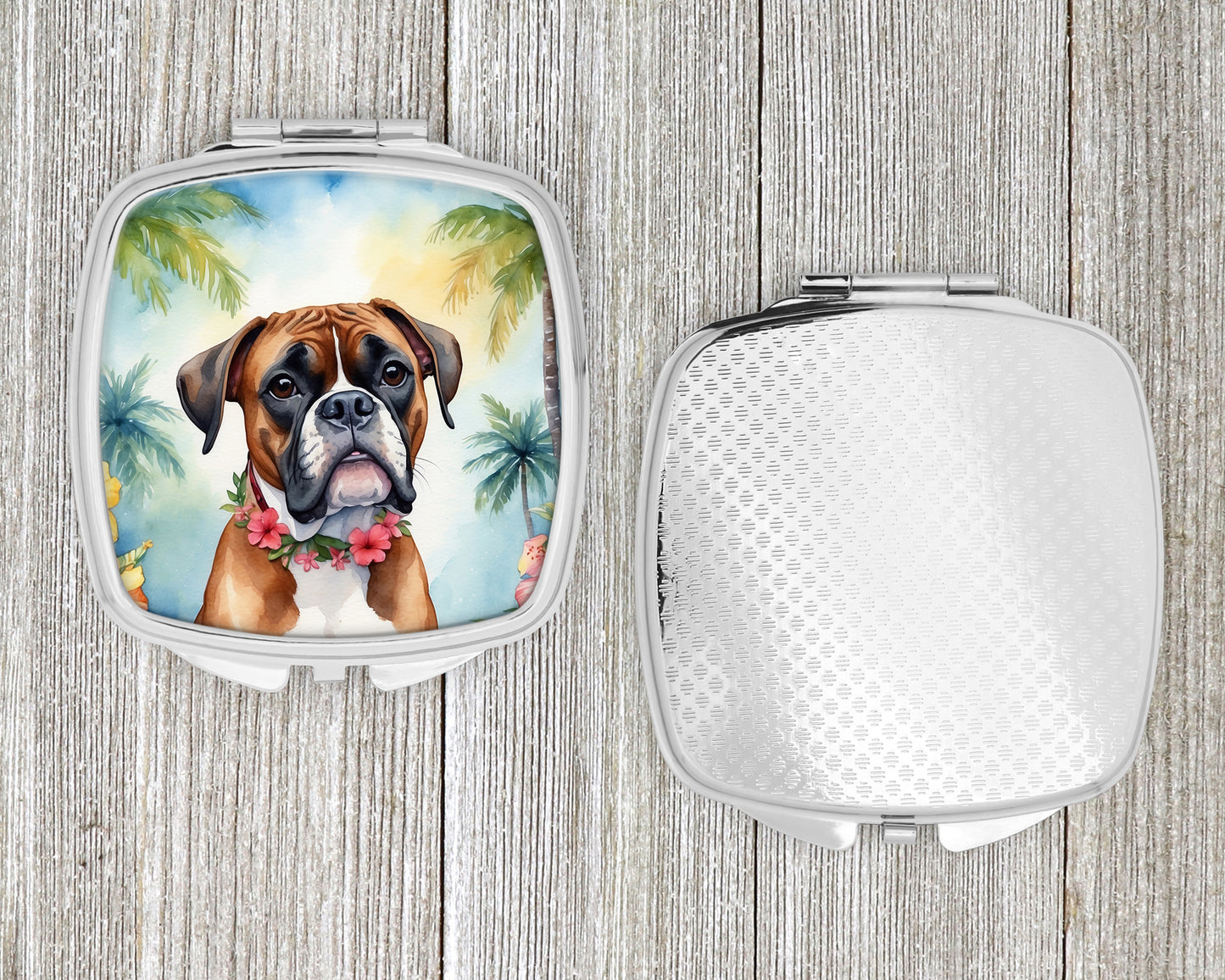 Boxer Luau Compact Mirror