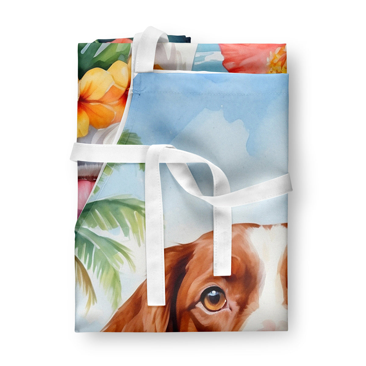 Brittany Spaniel Luau Apron