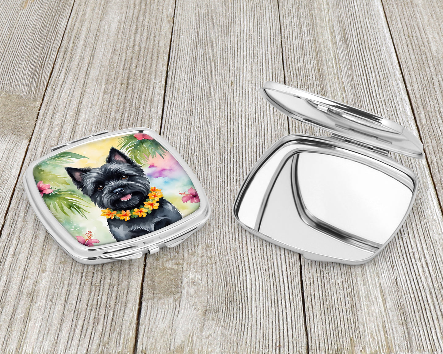 Cairn Terrier Luau Compact Mirror