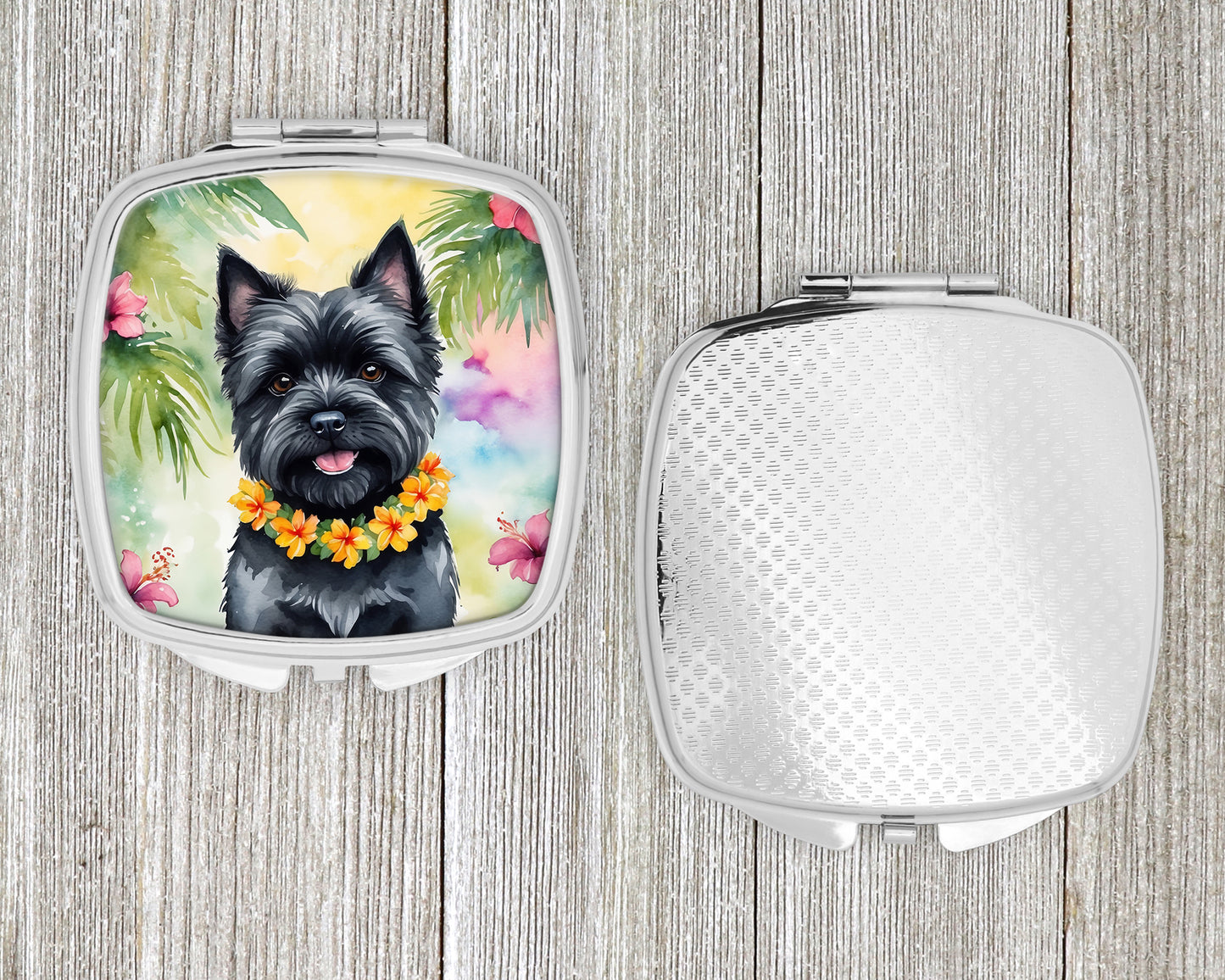 Cairn Terrier Luau Compact Mirror