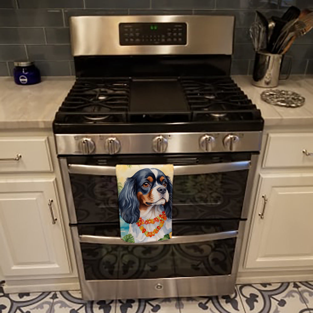 Cavalier Spaniel Luau Kitchen Towel