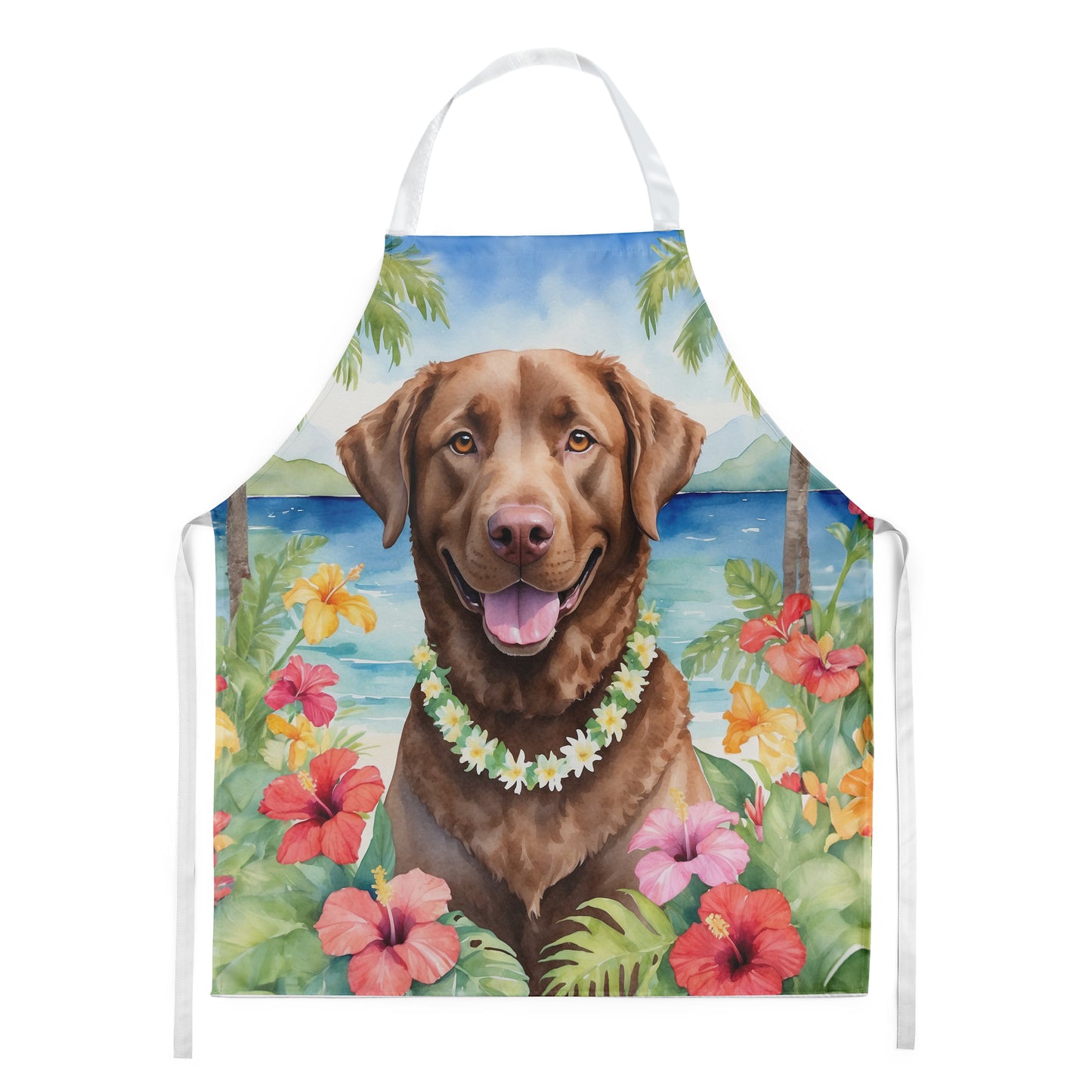 Buy this Chesapeake Bay Retriever Luau Apron