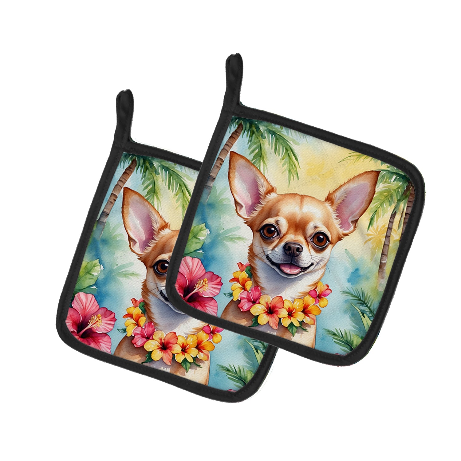 Buy this Chihuahua Luau Pair of Pot Holders