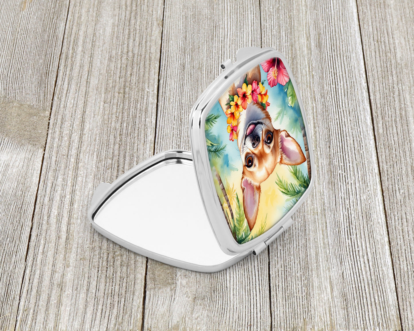 Chihuahua Luau Compact Mirror