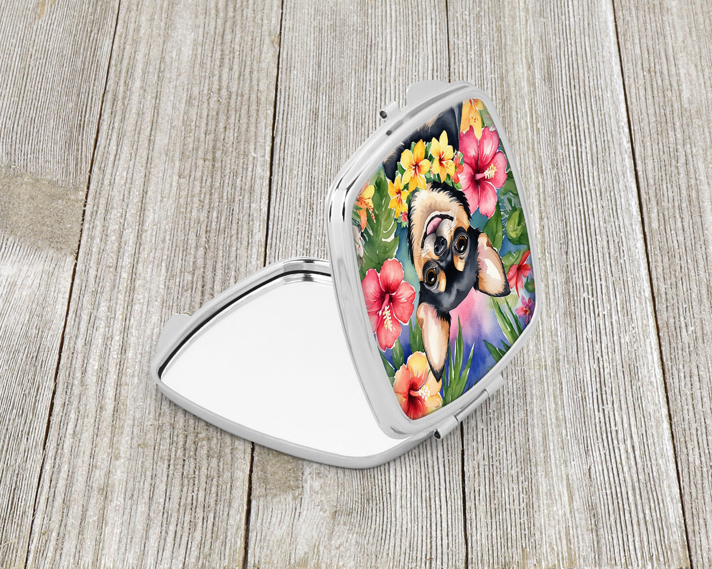 Chihuahua Luau Compact Mirror