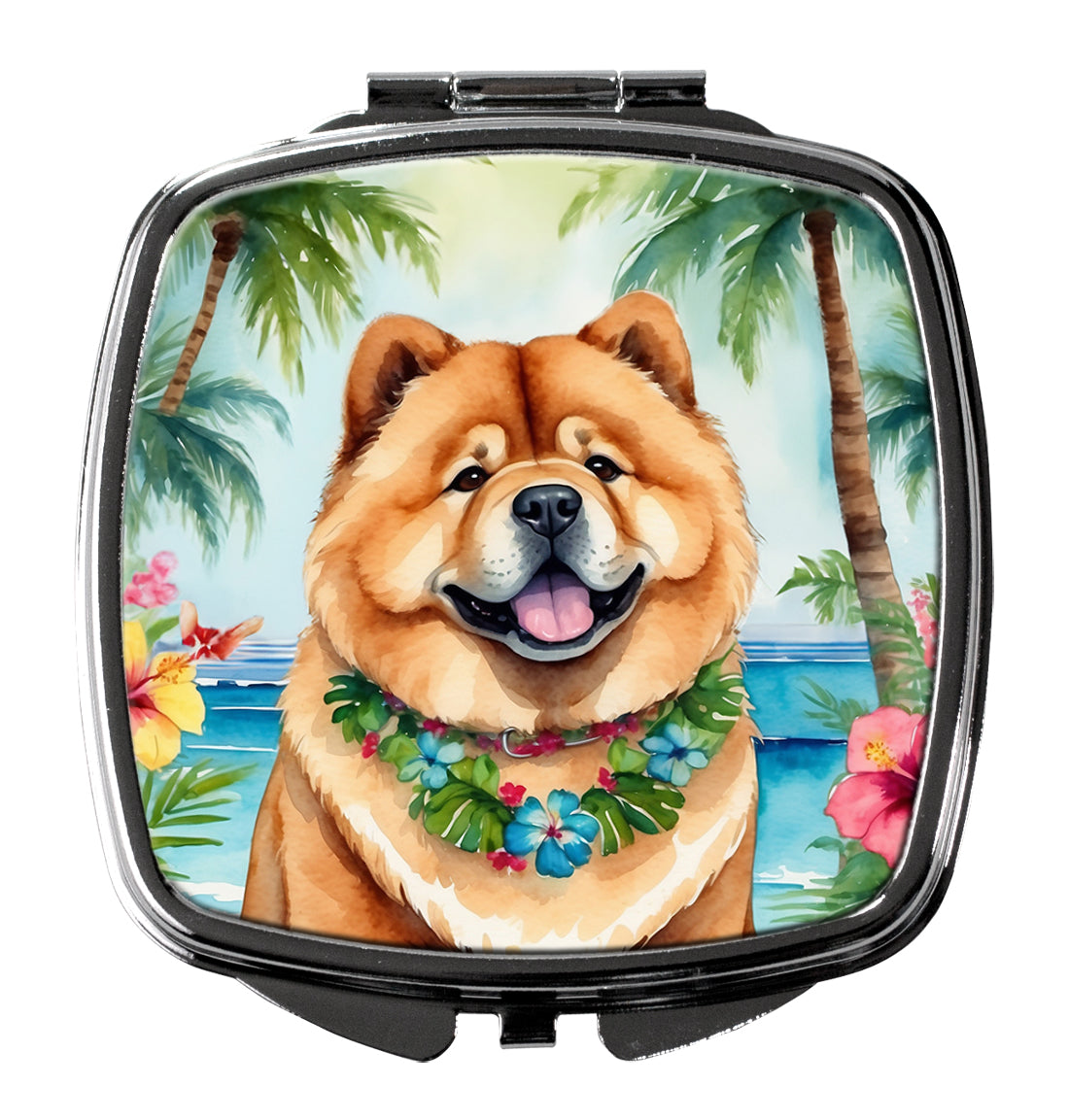 Buy this Chow Chow Luau Compact Mirror
