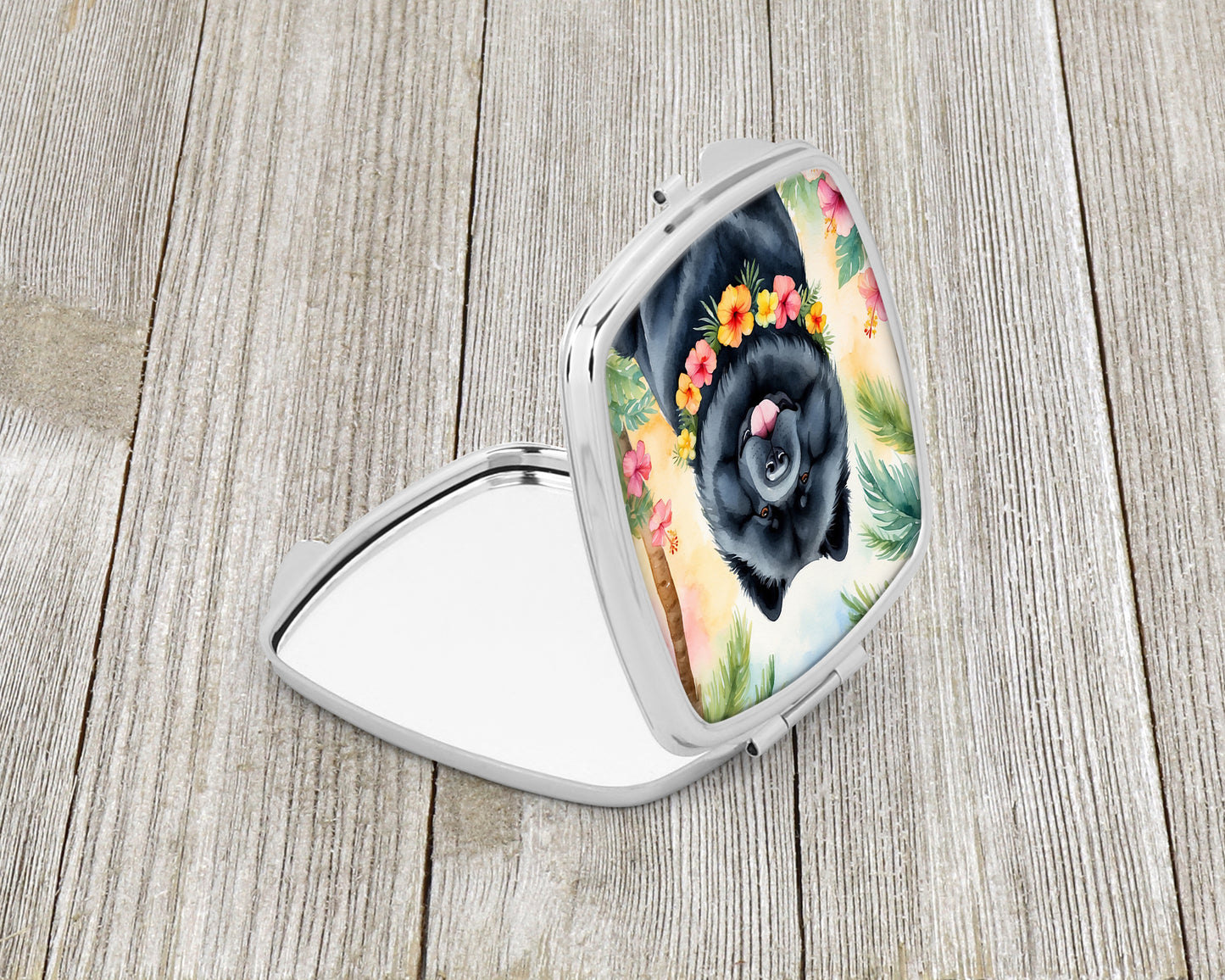 Chow Chow Luau Compact Mirror