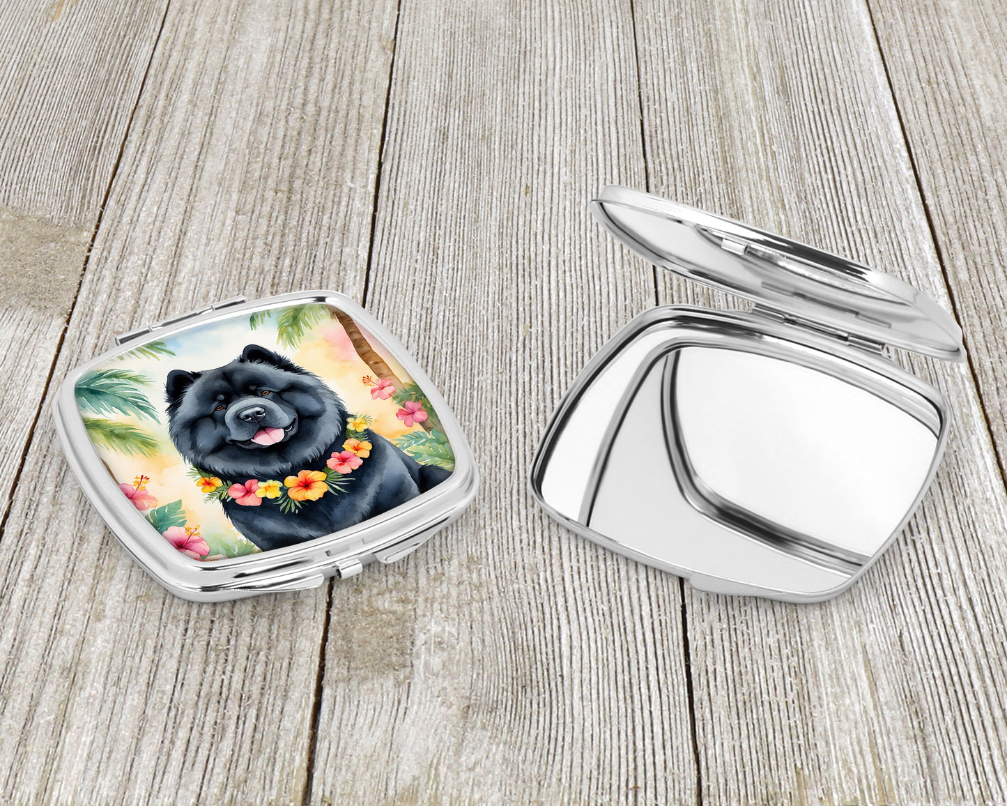 Chow Chow Luau Compact Mirror