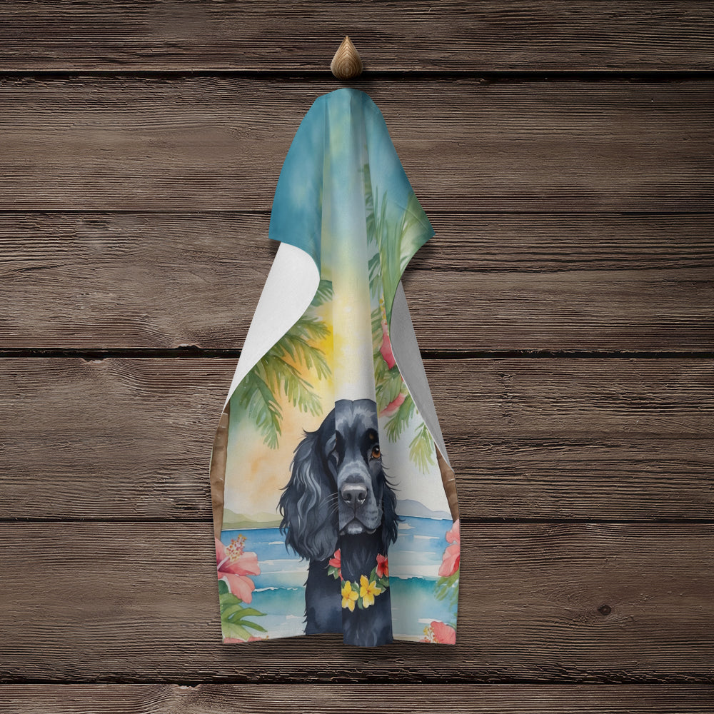 Cocker Spaniel Luau Kitchen Towel