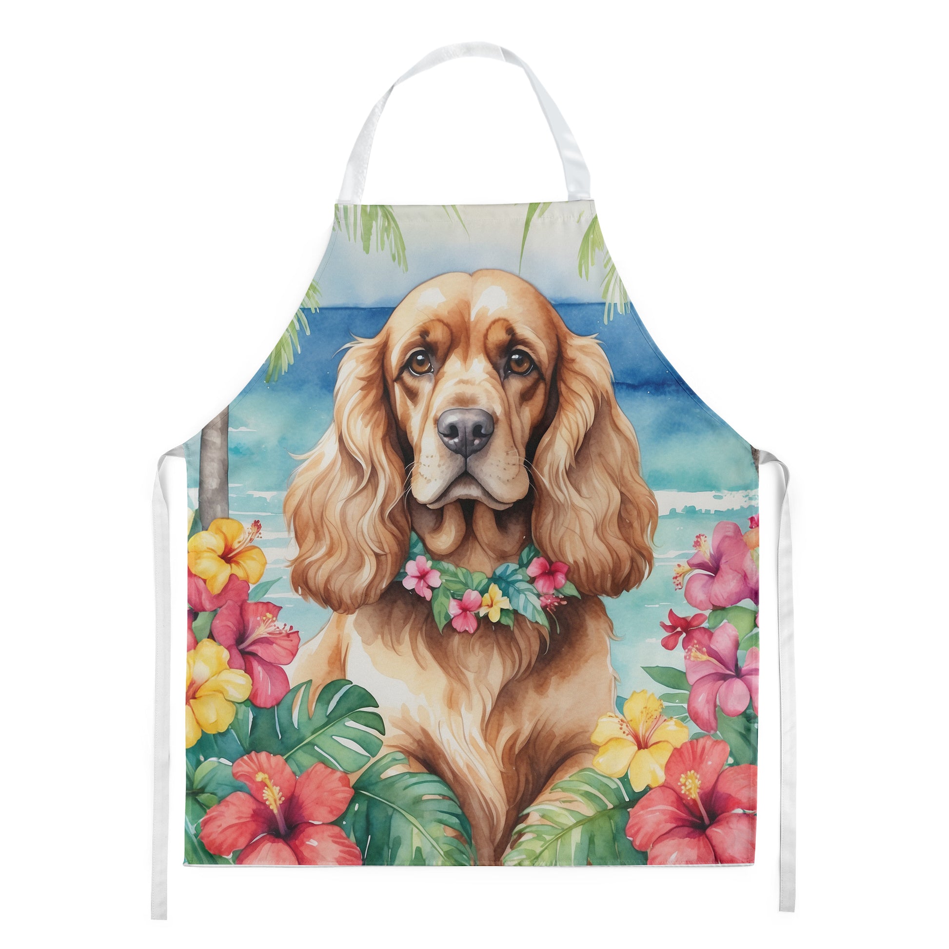 Buy this Cocker Spaniel Luau Apron