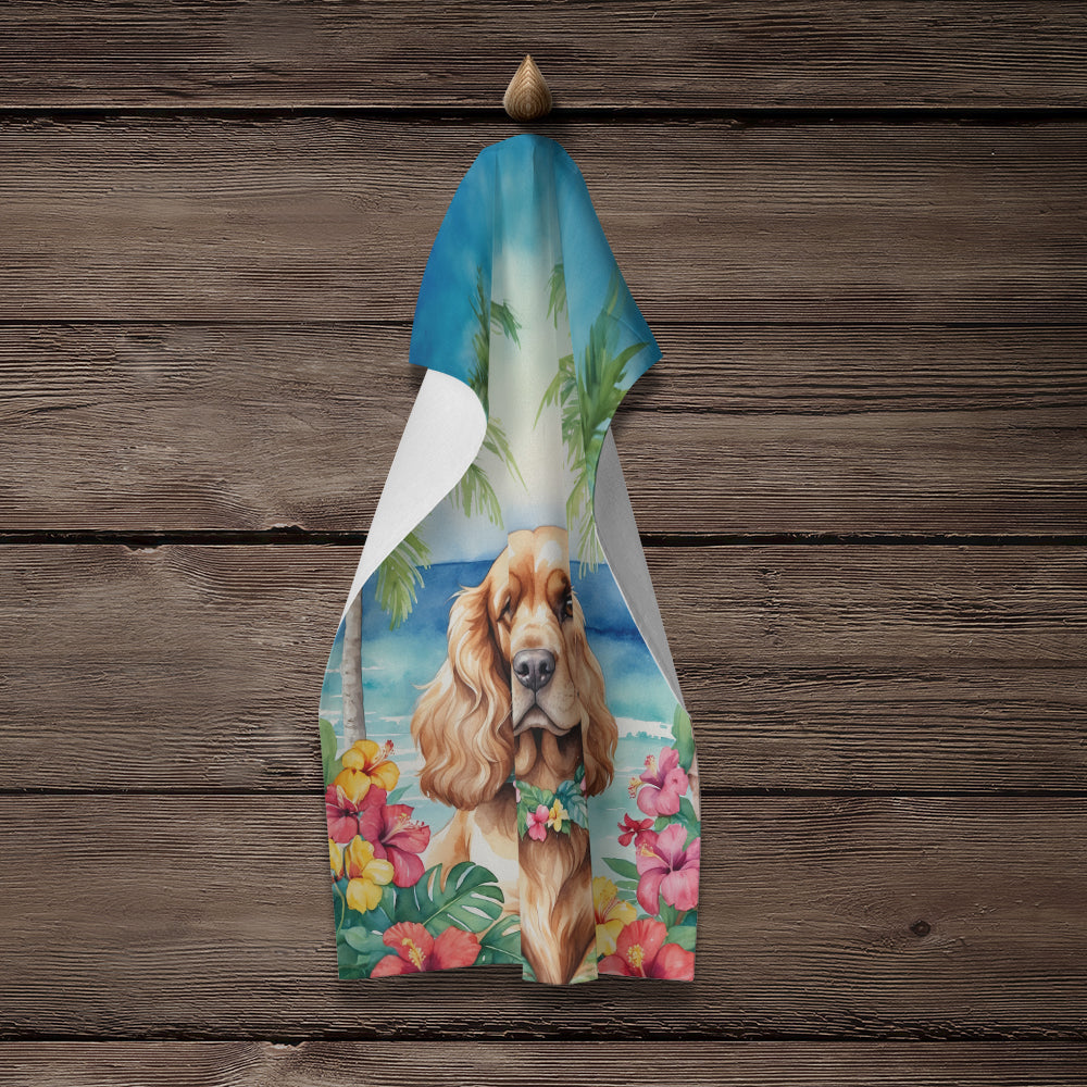 Cocker Spaniel Luau Kitchen Towel