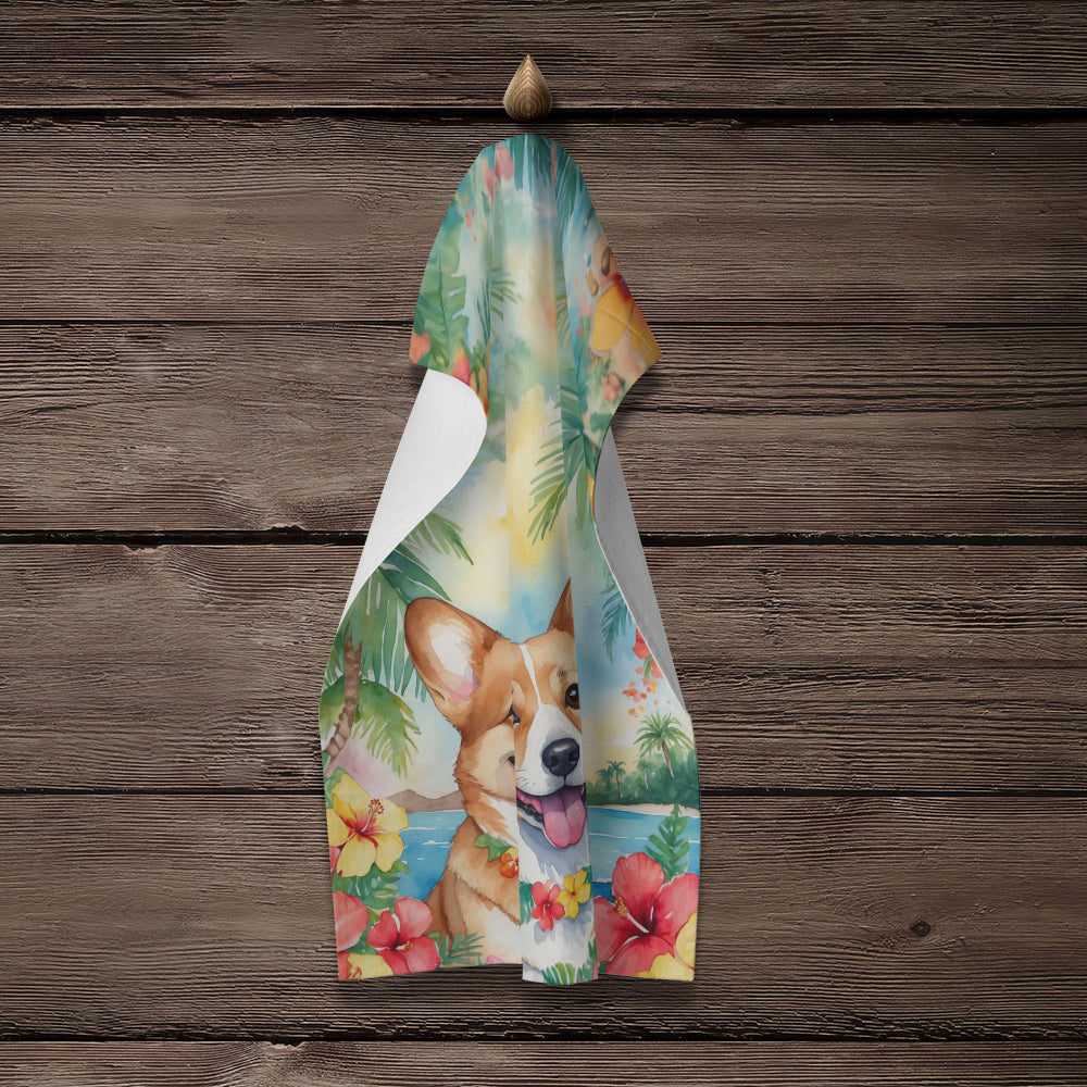 Corgi Luau Kitchen Towel