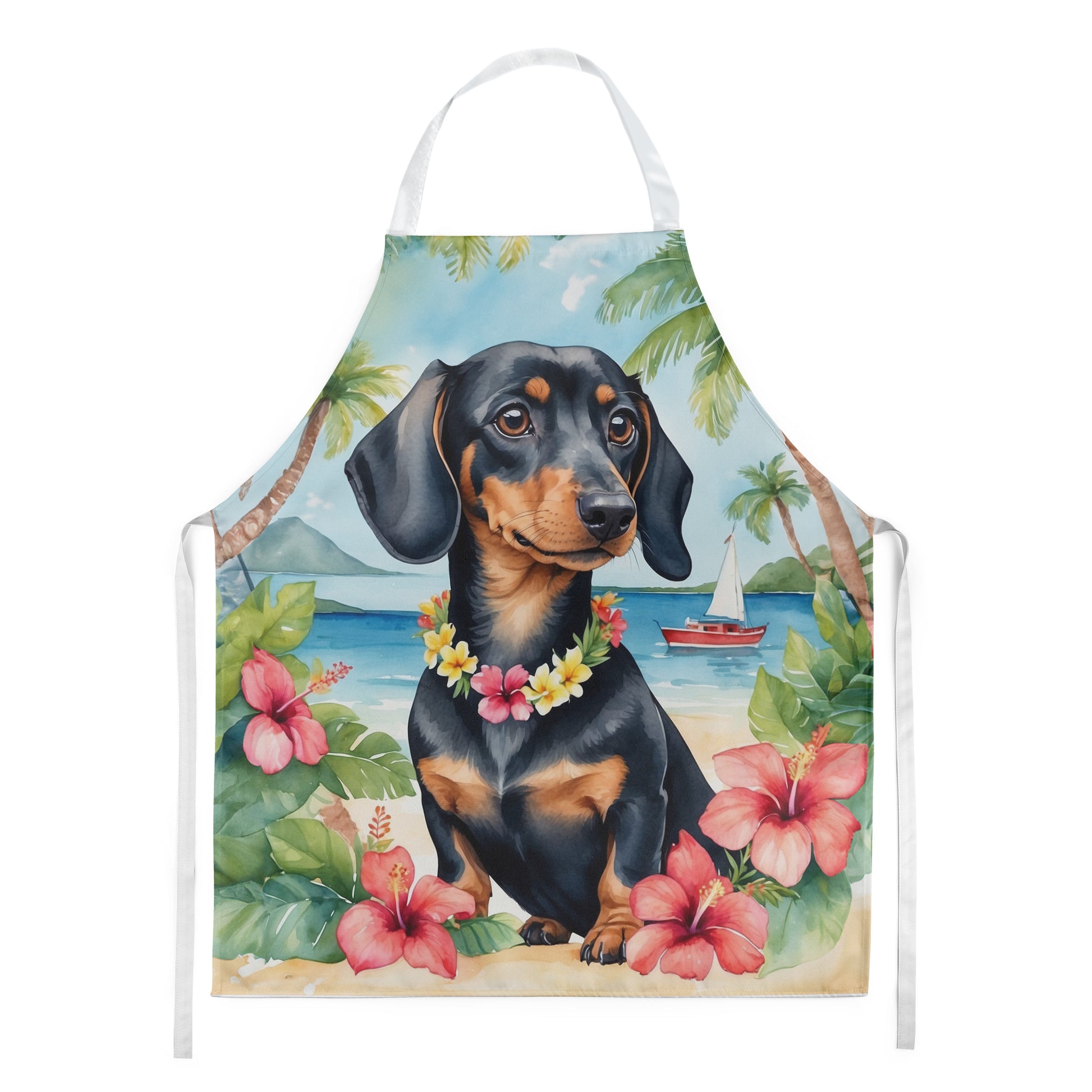 Buy this Dachshund Luau Apron