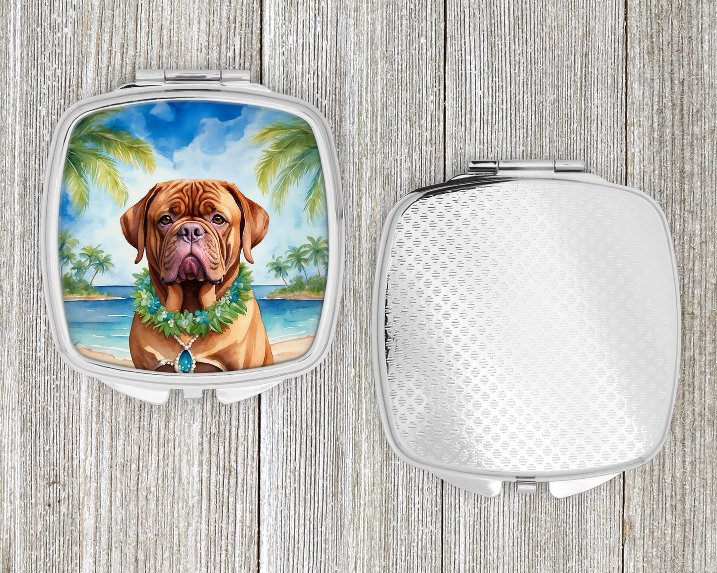 Dogue de Bordeaux Luau Compact Mirror