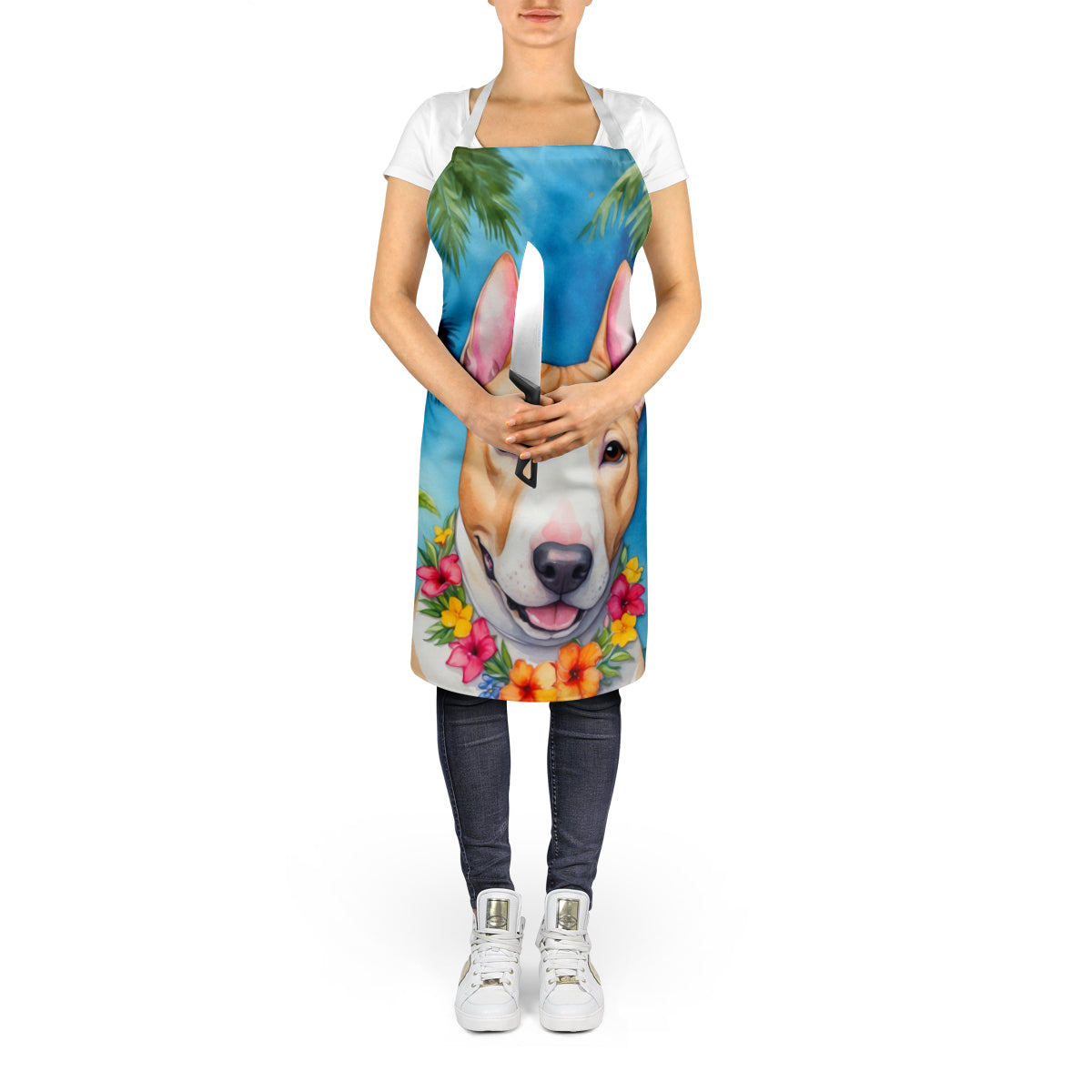 English Bull Terrier Luau Apron