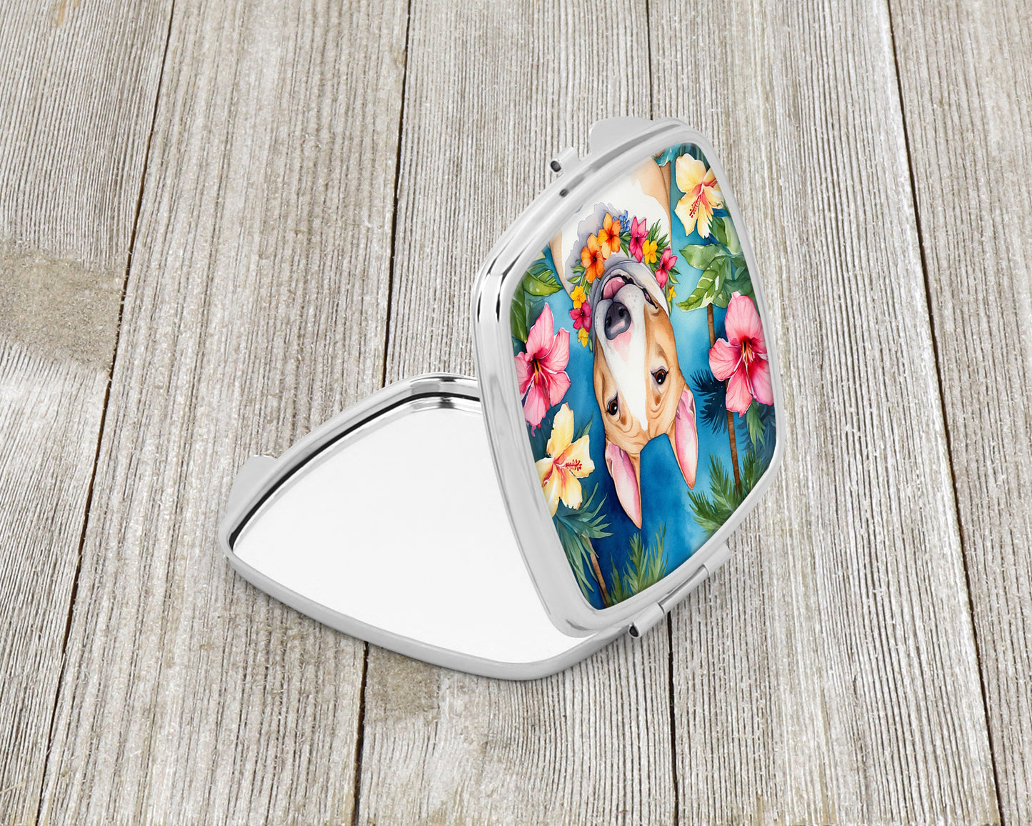 English Bull Terrier Luau Compact Mirror