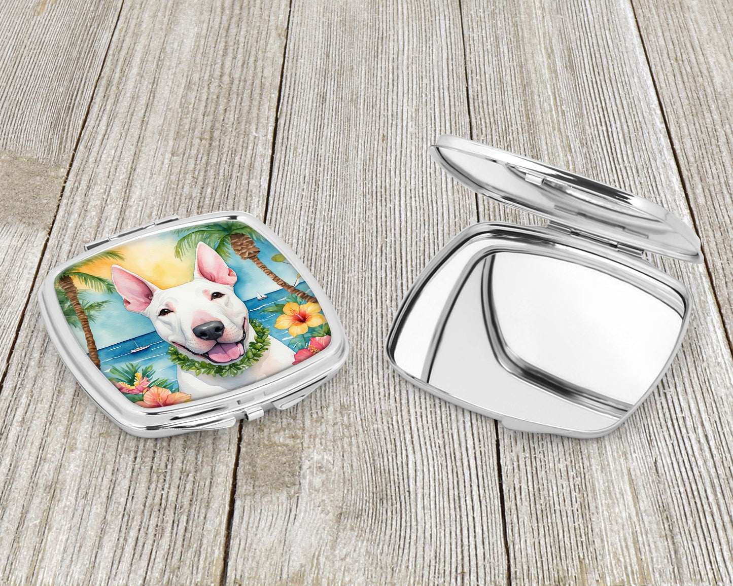 English Bull Terrier Luau Compact Mirror