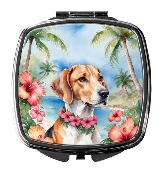 Buy this English Foxhound Luau Compact Mirror